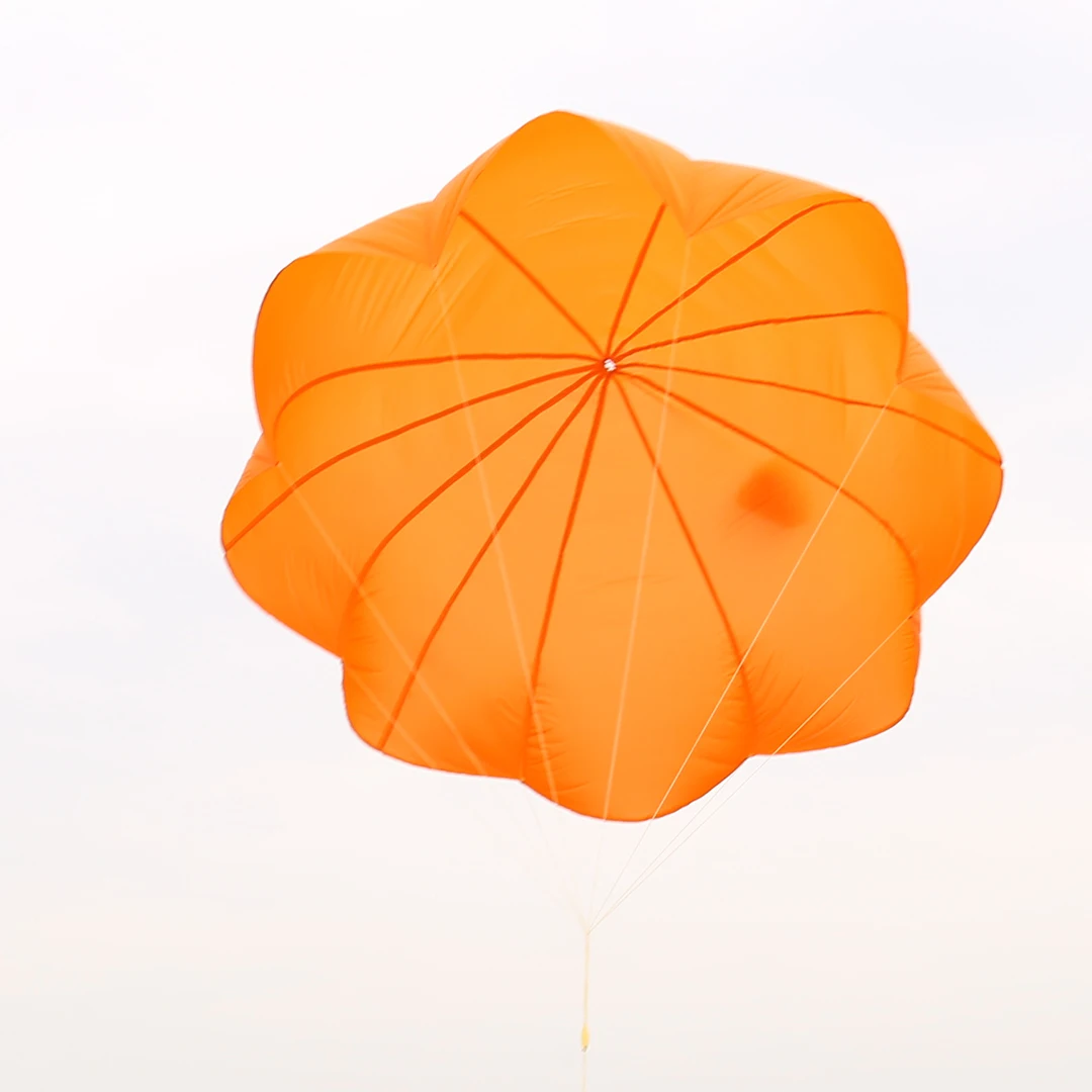 FPV 드론 UAV 모델 항공기용 나일론 낙하산 배출 우산 - 랜야드 포함 야외 착륙 보호 4-15kg급