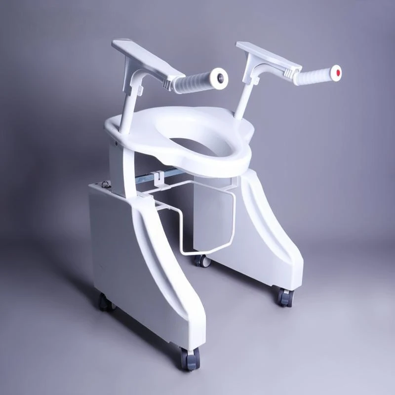 

Barrier-free electric lifting toilet chair with armrests, toilet for the elderly, toilet armrest