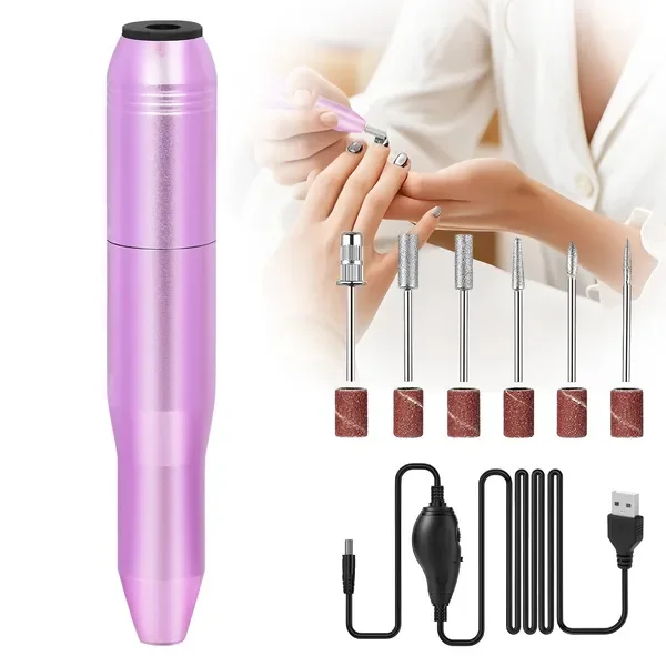 

Portable Electric Nail Drill, Professional Nail File Kit for Acrylic, Gel Nails, Manicure Pedicure