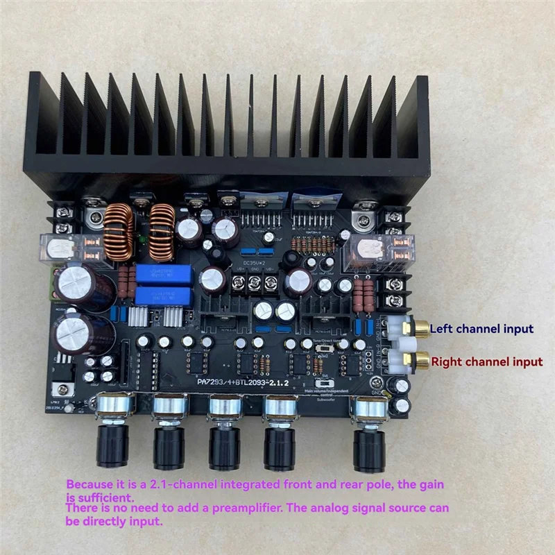 Цифровой усилитель, 2,1-канальный HIFI, плата усилителя мощности TDA7294/3 TDA7293/4, выход BTL сабвуфера