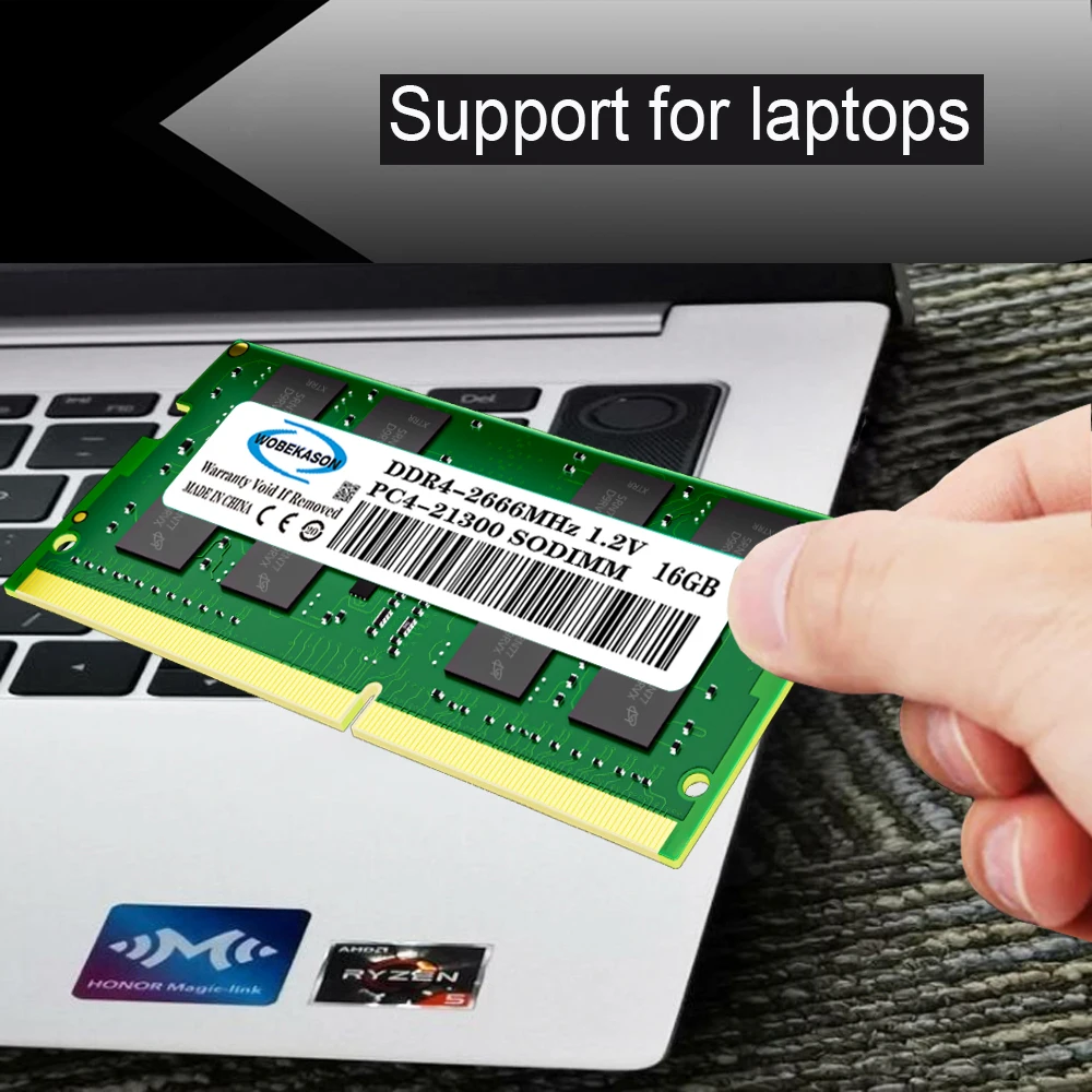 

Память DDR4 8 ГБ 16 ГБ 32 ГБ ОЗУ для ноутбука 3200 МГц 2666 МГц 2400 МГц 2133 МГц 1,2 В 260-контактный PC4 Память Sodimm для ноутбука