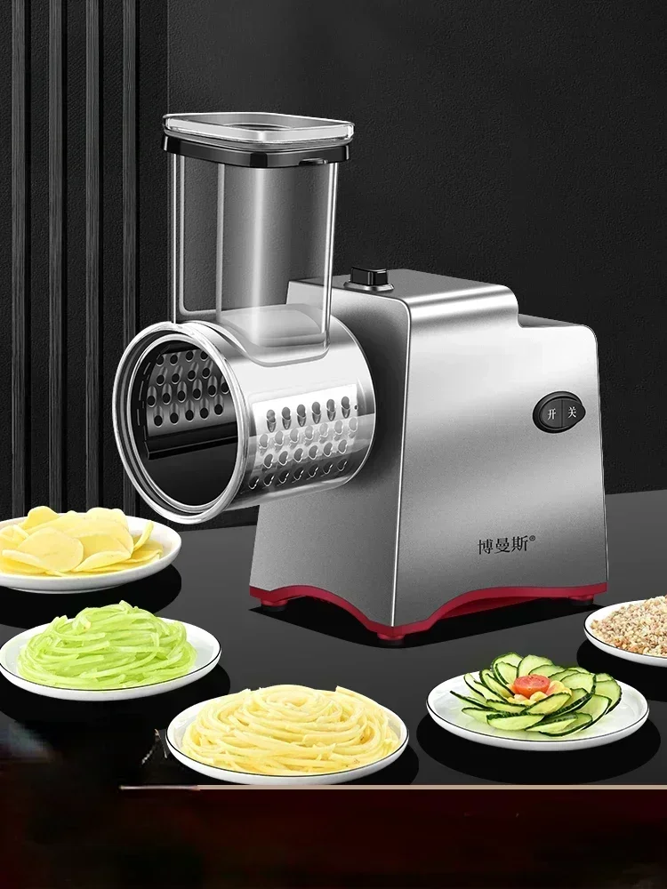 Home electric vegetable cutter new roller large caliber lamb slicer cutter kitchen vegetable chopping and slicing machine