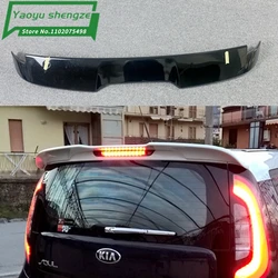 2013- 2015 for Kia Soul Spoiler Window Roof Wing Spoilers High Quality ABS Material By Primer or DIY Paint