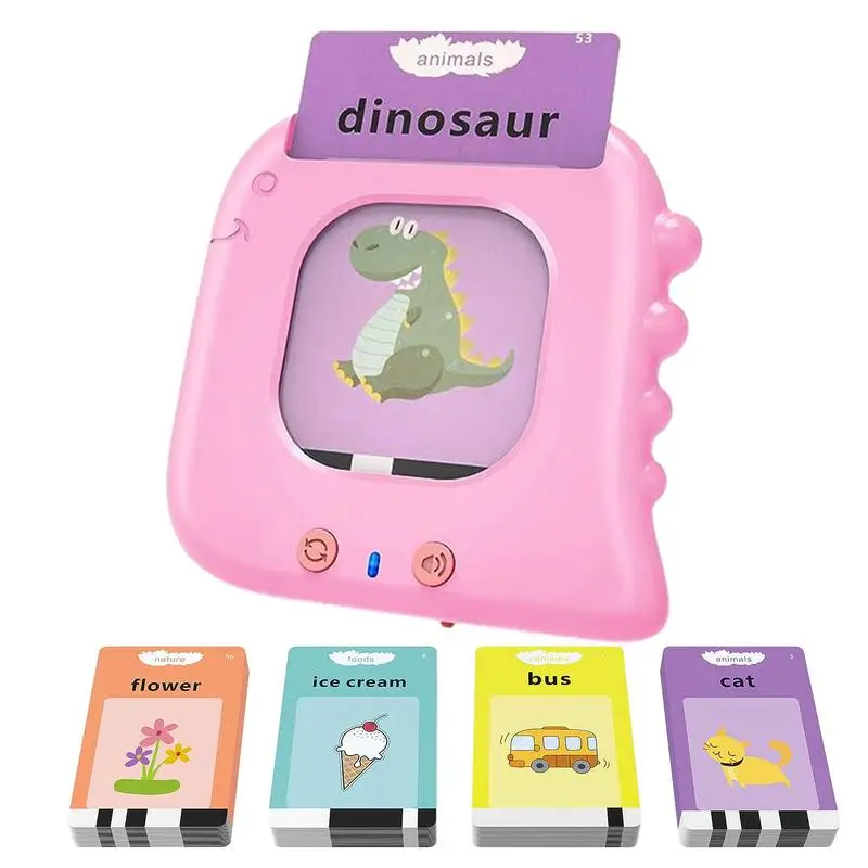 

Educational Learning Talking Flash Cards Montessori Sensory Reading Gadget Sight Words Flash Cards Audio Book for Kindergarten