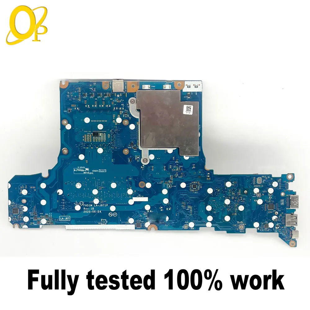 FH51M LA-J871P for Acer Nitro 5 AN515-55 AN517-52 Laptop Motherboard with i5-10300H i7-10750H CPU GTX1650/1650Ti GPU DDR4 Tested