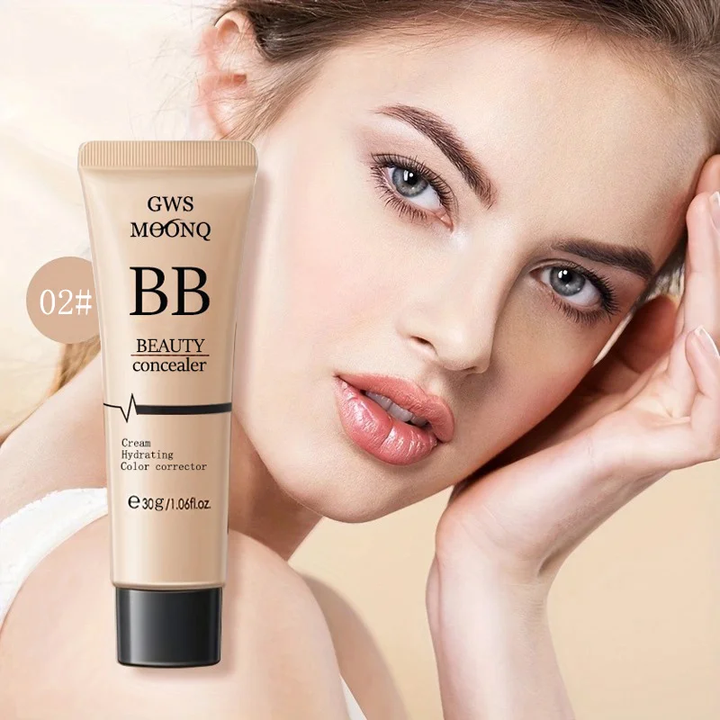 

Waterproof BB Cream for Long-Lasting, Brightening Nude Makeup with Oil Control and Liquid Concealer