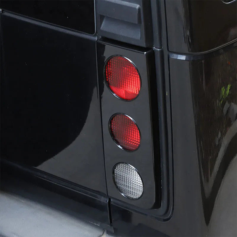 

For Hummer H2 2003-2009 ABS Black/Silver Car taillight Frame tailgate fender protective Cover Trim Sticker Car Accessories