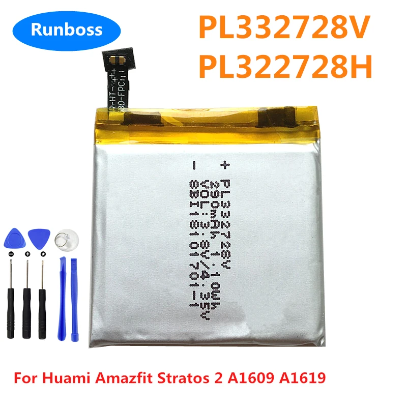 PL332728V PL322728H Original New High Quality Battery For Huami Amazfit Stratos 2 A1609 A1619 Smart Watch Batteries