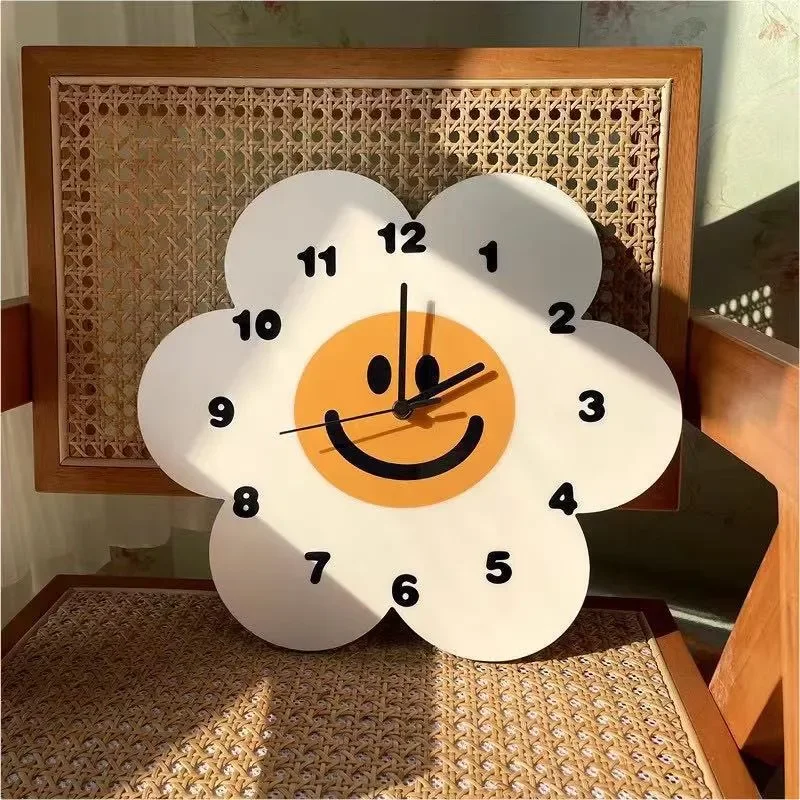 for Simple Sunflower Wall Clock Silent Living Room Decoration Clock Factory Direct Sales