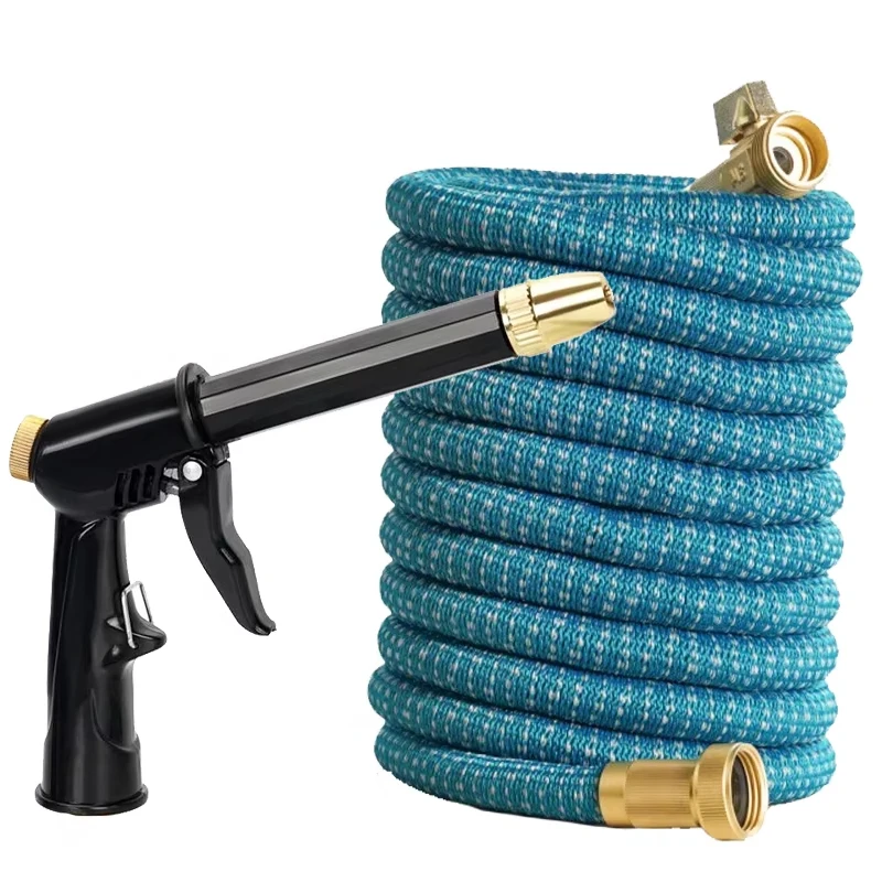 Garden Hose American Standard 3/4 Water Pipe, Extendable, High-Pressure Car Wash Water Gun, Suitable For Garden Irrigation Tools