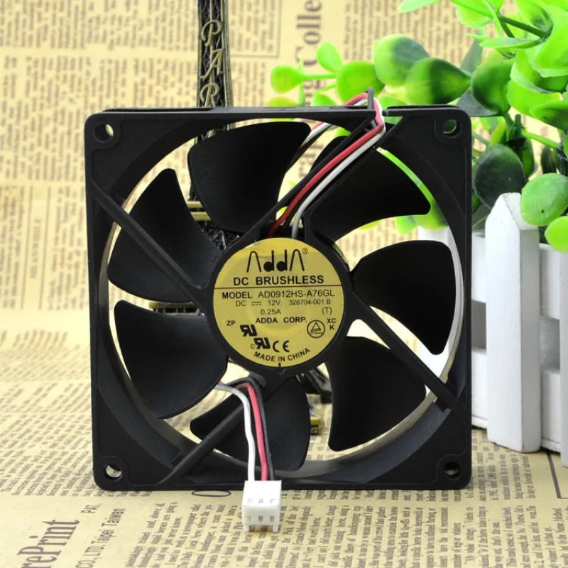 AD0912HS-A76GL 9025 9cm 12V 0.25a  Chassis Fan