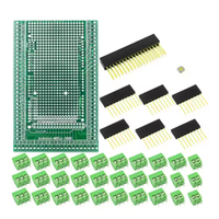 Compatible With MEGA2560 Double-side PCB Prototype Screw Terminal Block Shield Board Kit For Arduino Mega 2560 / Mega2560 R3