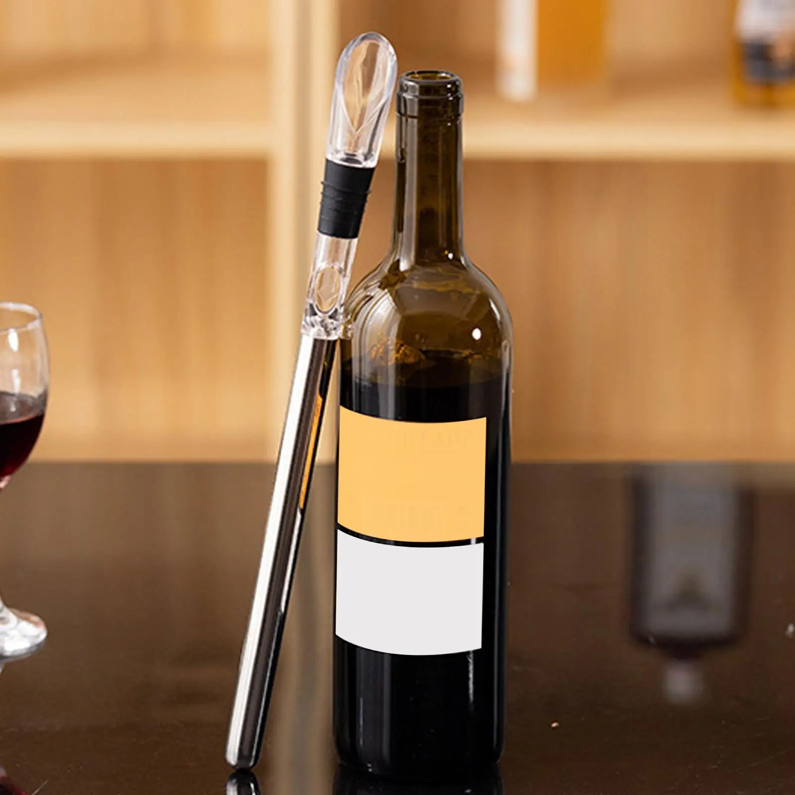 Stainless Steel Wine Cooler Stick Wine Chilling Rod Multi-Use kitchen Chilling Longer Set for Beer Beverages and Red Wine