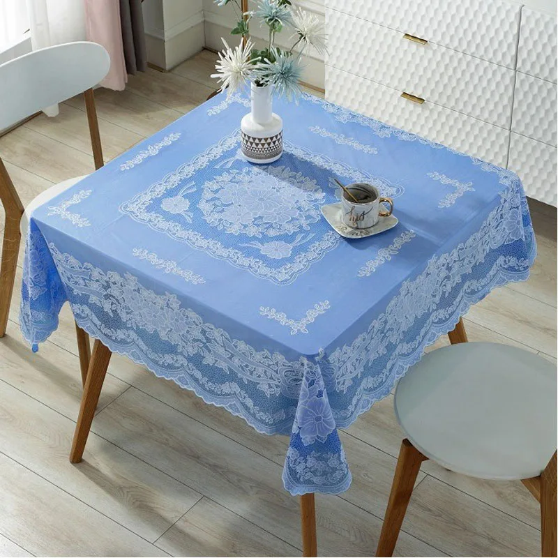 

E taozhuang Square tablecloth lace tablecloth hot stamping household square tablecloth