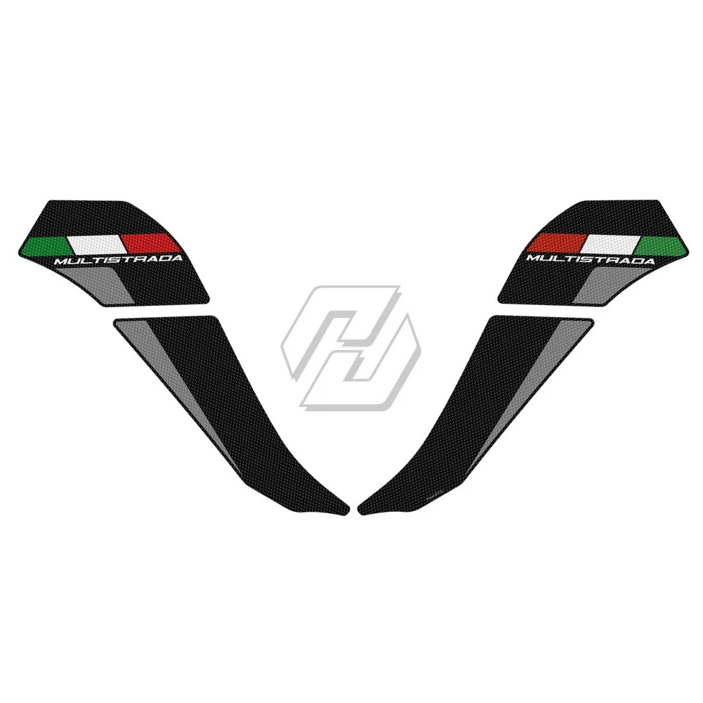 Per Ducati Multistrada 1200 1260 2015-2020 Sticker moto antiscivolo Side Tank Pad protezione ginocchio Grip Mat