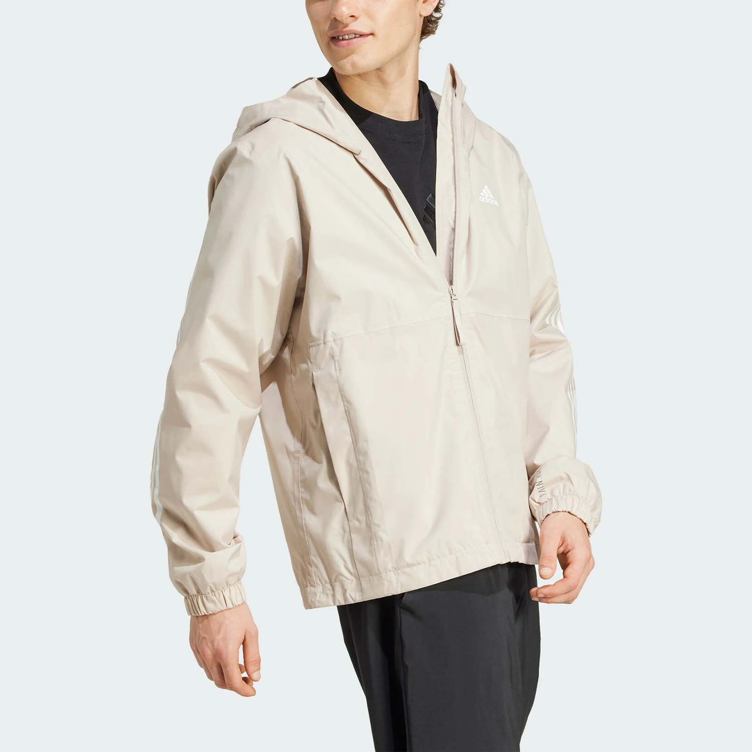 

Adidas genuine new men's woven windproof casual hooded jacket IX8893