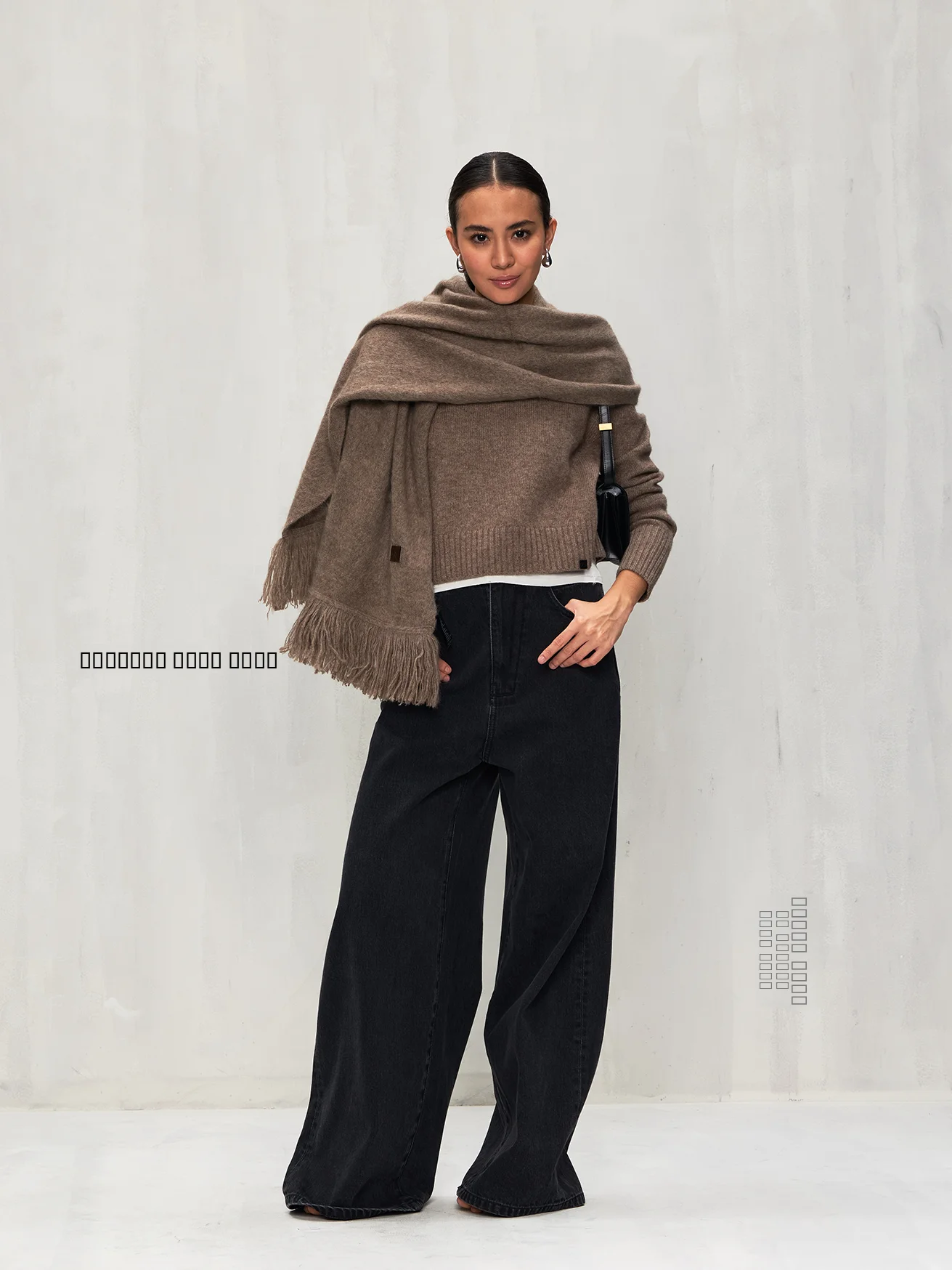 

Джинсы женские OU A4, широкие, расклешенные, винтажные, выцветшие, черные, с высокой талией, большие размеры, ретро, со средней посадкой