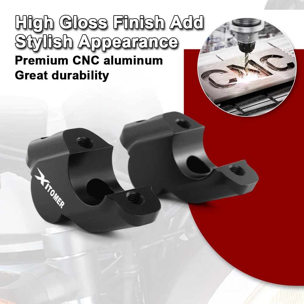 Motorcycle Handlebar Risers For Yamaha Tenere 700 XTZ690 /World Raid /Rally Edition With Offset Raised Shifted Back Converter