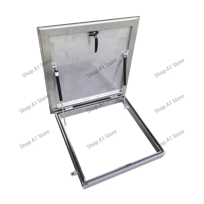 304 Stainless Steel Roof Hatch Cover, Rainproof Skylight Access Panel, Roof Inspection & Vent Opening Cover for Building Roof