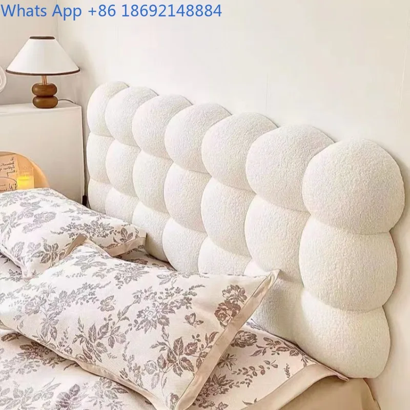 Cream Bedside Cushion Tatami Bed Universal Bedside Soft Cushion Thickened Waist Protection Anti-collision