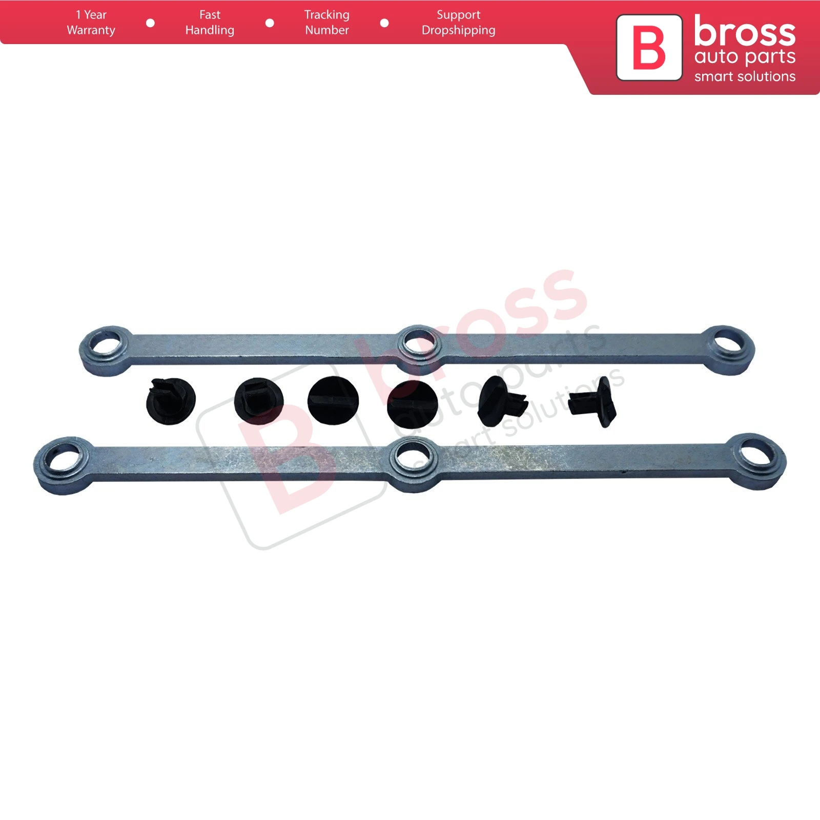 

Bross Auto Parts BSP952 Intake Inlet Manifold Swirl Flap Repair Runner Connecting Rod Set 6420903237 for Mercedes OM642 Engine