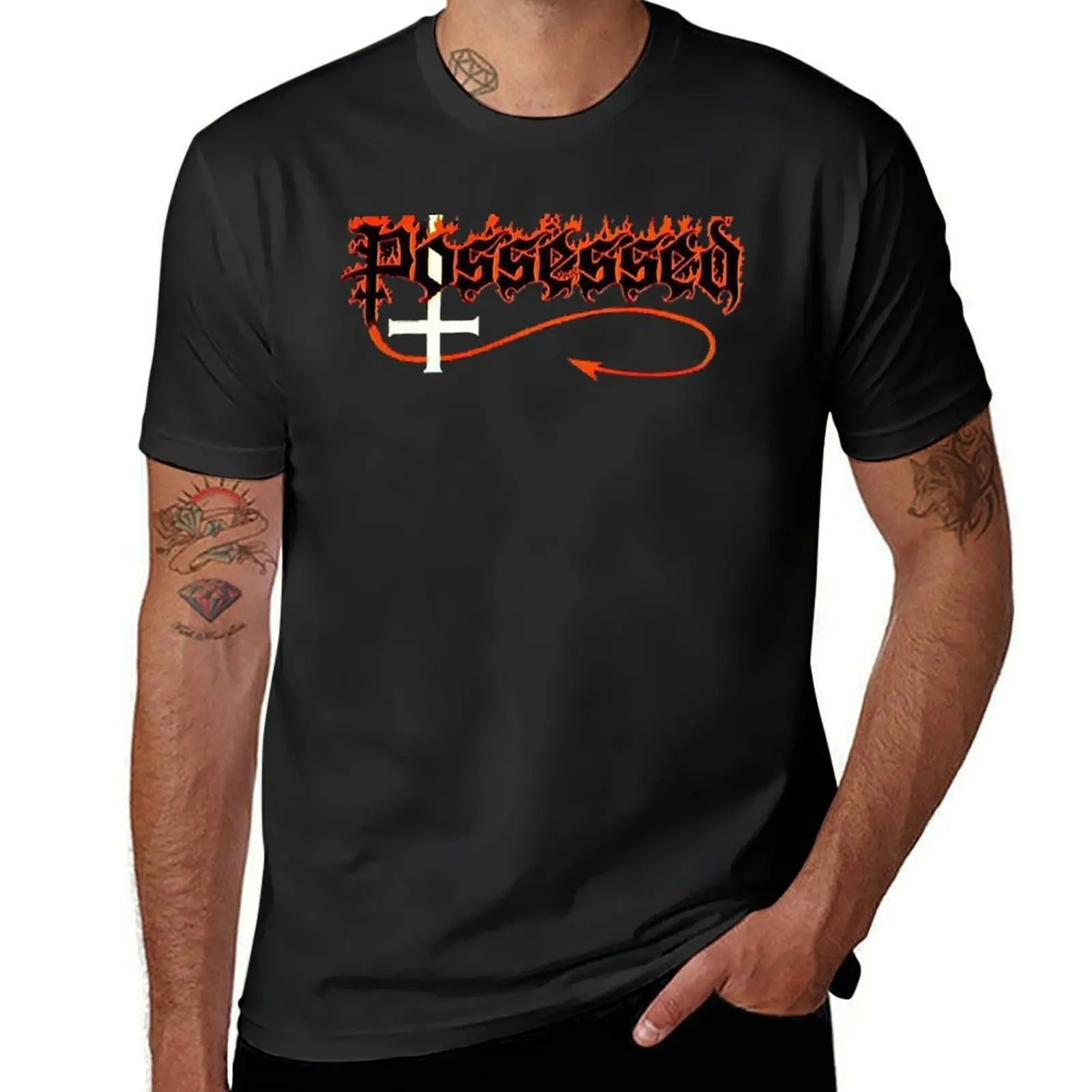 

best possessed band T-Shirt summer top heavyweights animal prinfor boys korean fashion Men's t-shirts