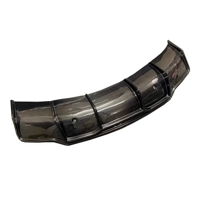 Used for the 2017-2021 Tesla Model 3 V style high-quality dry carbon fiber rear diffuser body kit