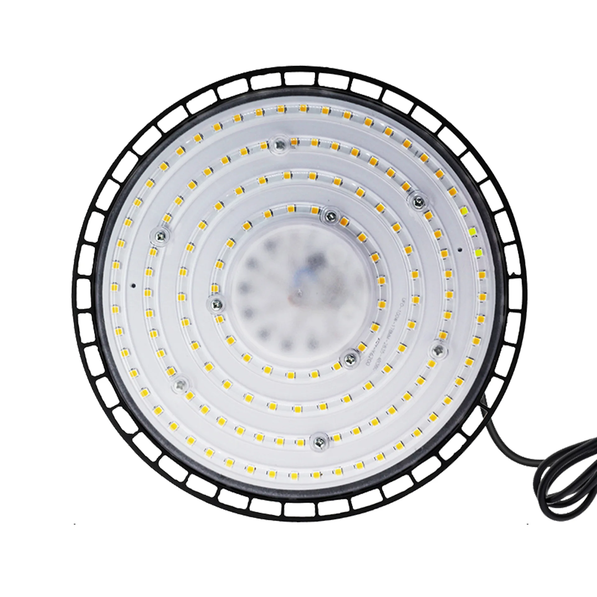 100/150/200W UFO LED High Bay Lights Super Bright Waterproof Commercial Industrial Market Warehouse Garage Workshop Garage Lamps