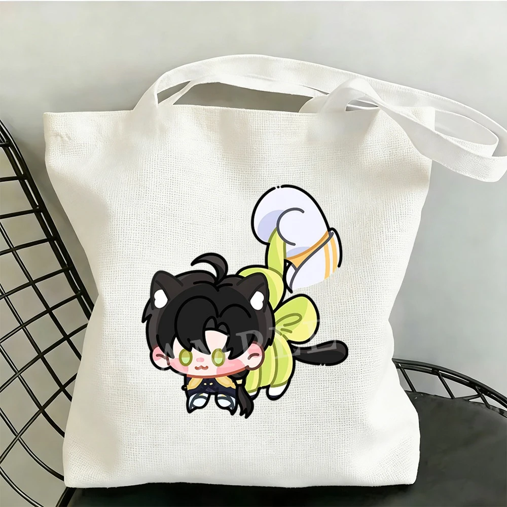 Love and Deepspace Ribbon Kitten Canvas-Tasche Sylus Rafayel Zayne Xavier 35x40CM Anime Cosplay Umhängetasche Sammlerstück Geschenk