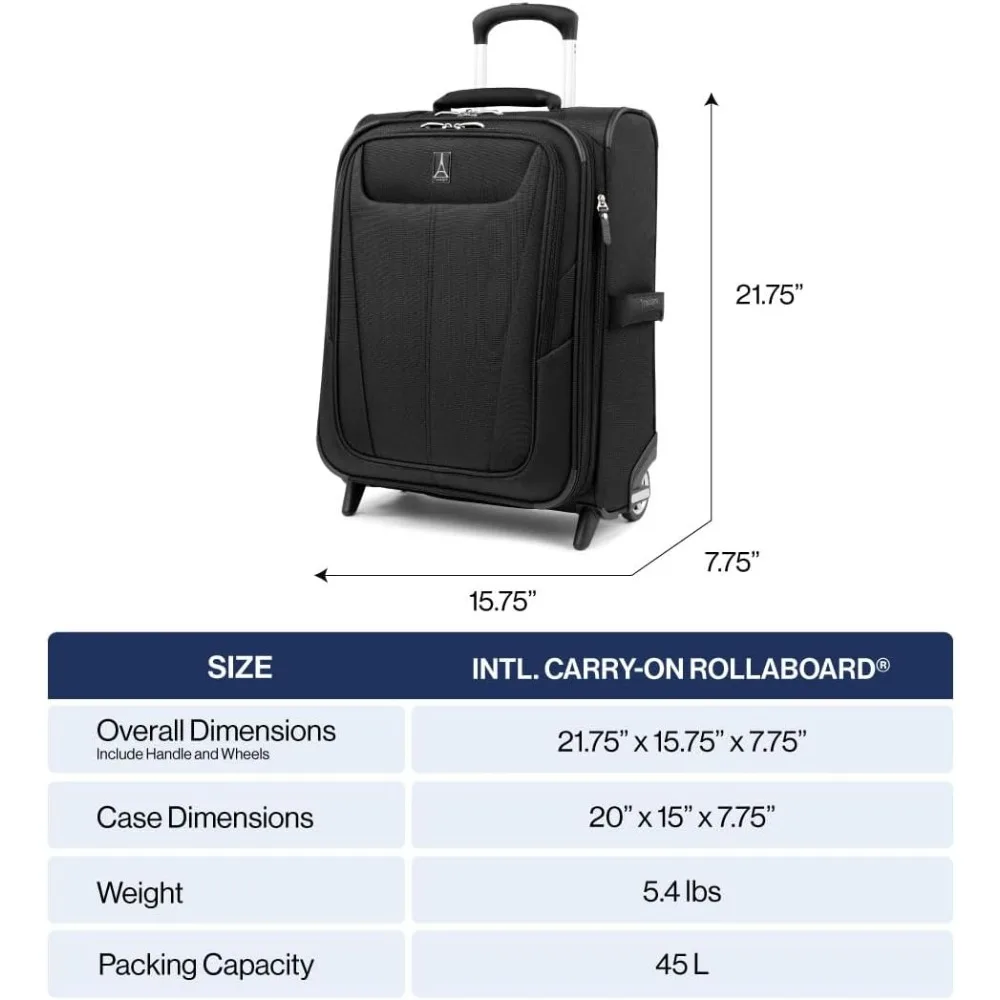 Erweiterbares, weiches, aufrechtes Handgepäck mit 2 Rädern, leichter Koffer für Damen und Herren, Orchideenrosa-Lila