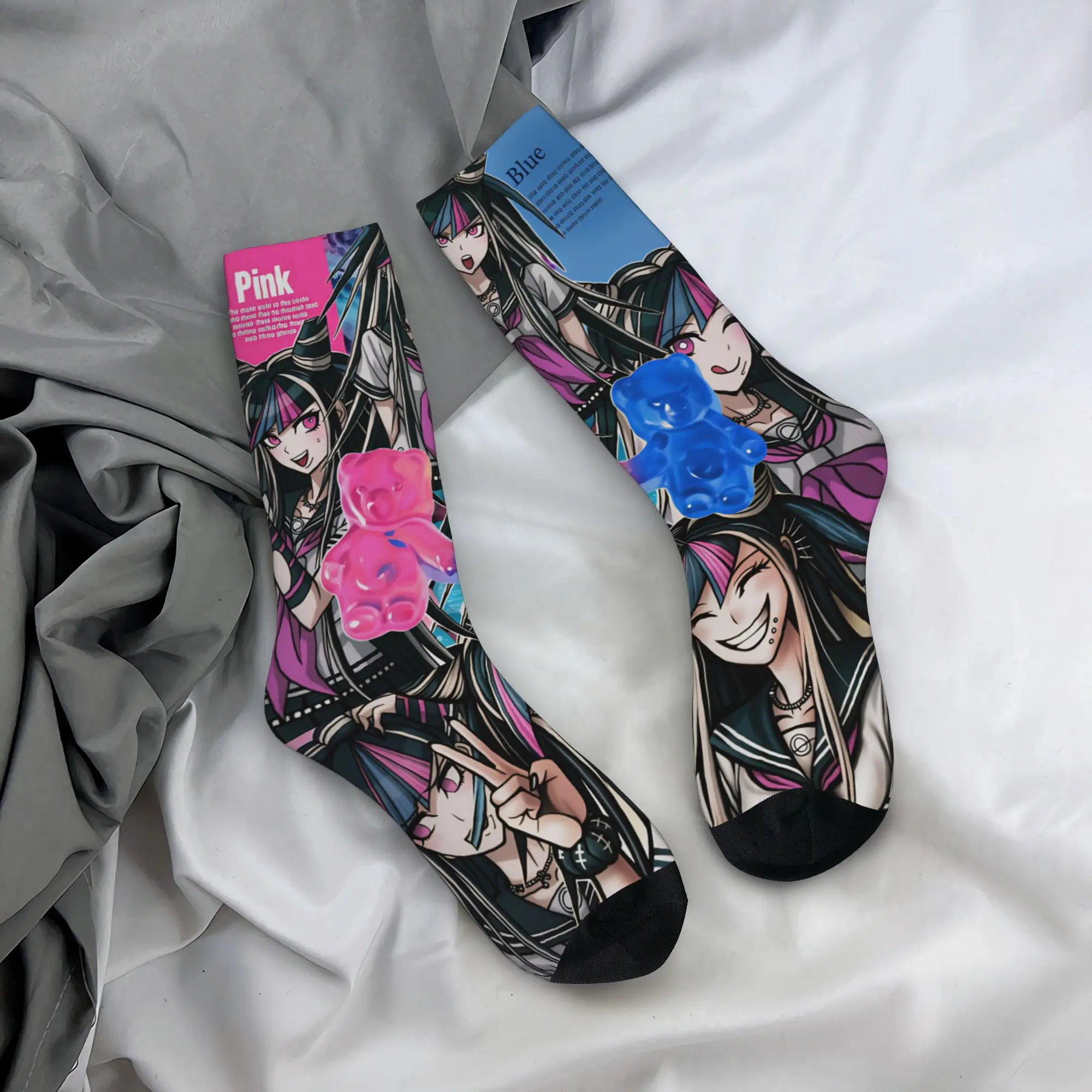 Danganronpa Ibuki M-Mioda Socks  Novelty Stockings Women Men Breathable Outdoor Socks Winter Graphic Non Slip Socks