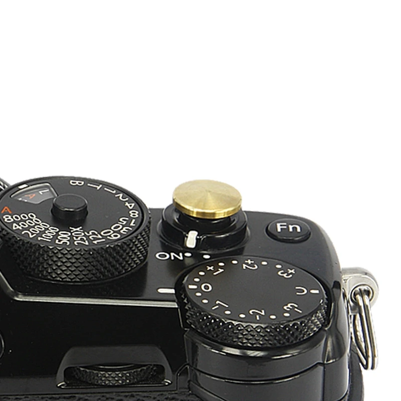 Haoge Pulsante di rilascio dell'otturatore della fotocamera per Leica Q3 43/q3/D-LUX8/M9 / M10 / M-10P / M9-P / M Tipo 240/m262 Superficie convessa dorata