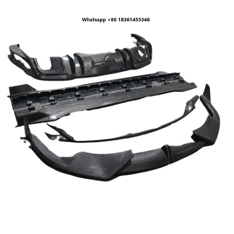 For Mustang 2018-2023 New Arrival Front Lip Rear Lip Side Skirts-Used Condition Laridas Style Carbon Fiber Kit