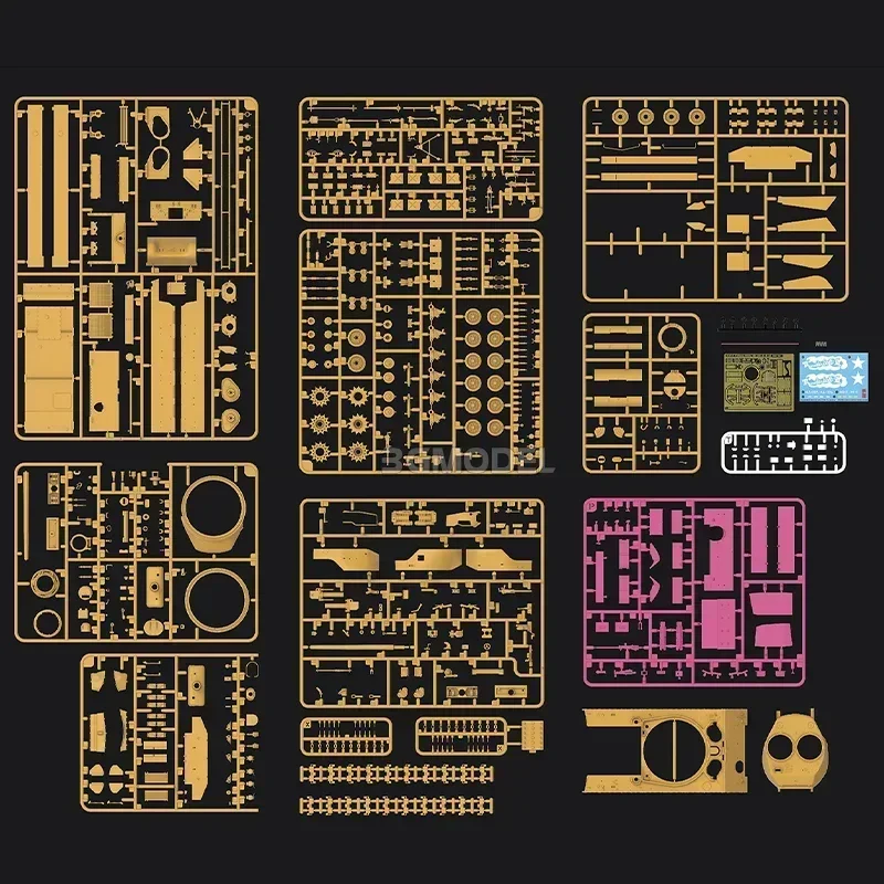 Modelo Ryefield RM-5092 1/35 M4A3 Sherman Thunder VII Kit de modelo de brinquedos de montagem inicial