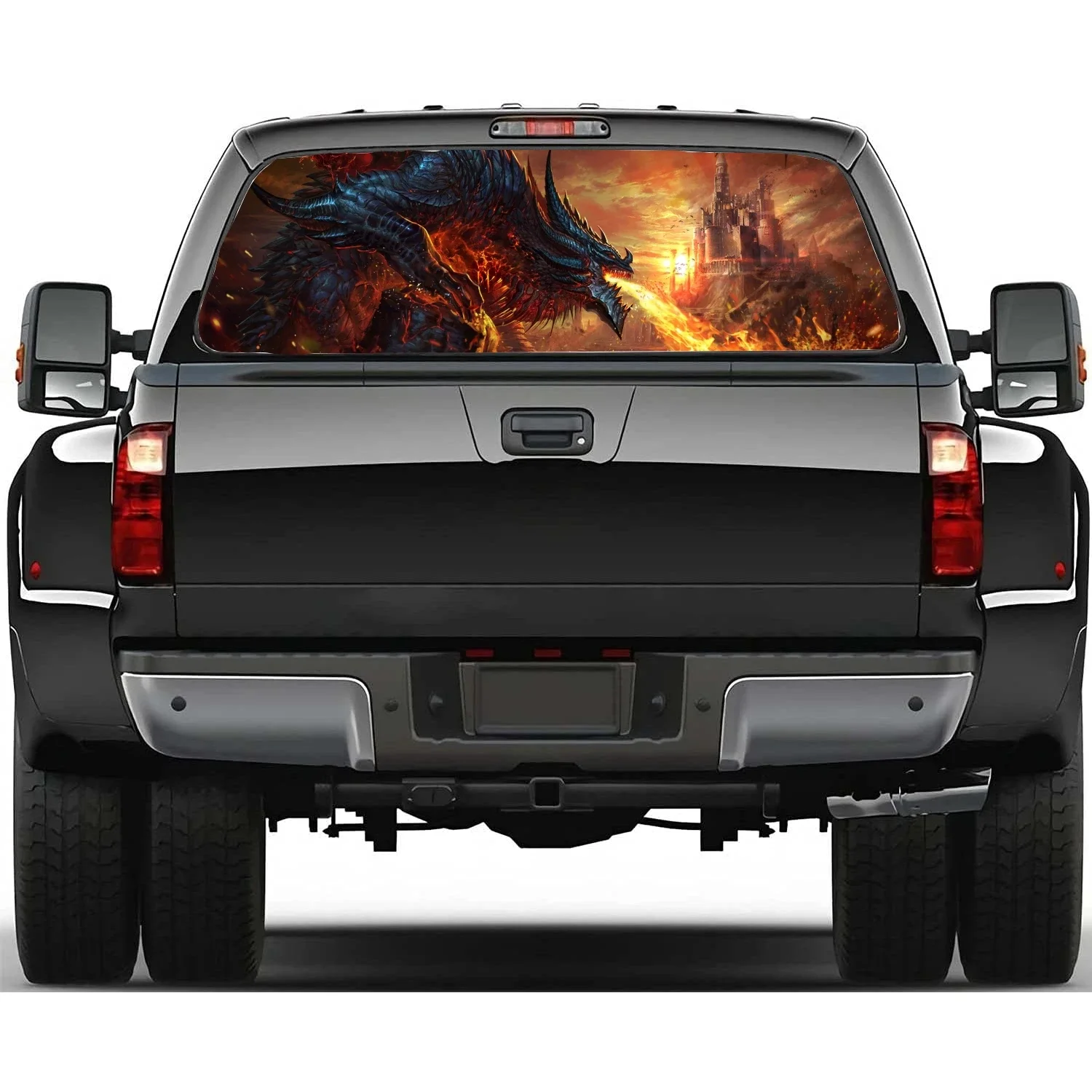 

dragon anime Car Window Stickers Vinyl Translucent Decorative Truck Stickers Paint Film Car Decal Stickers