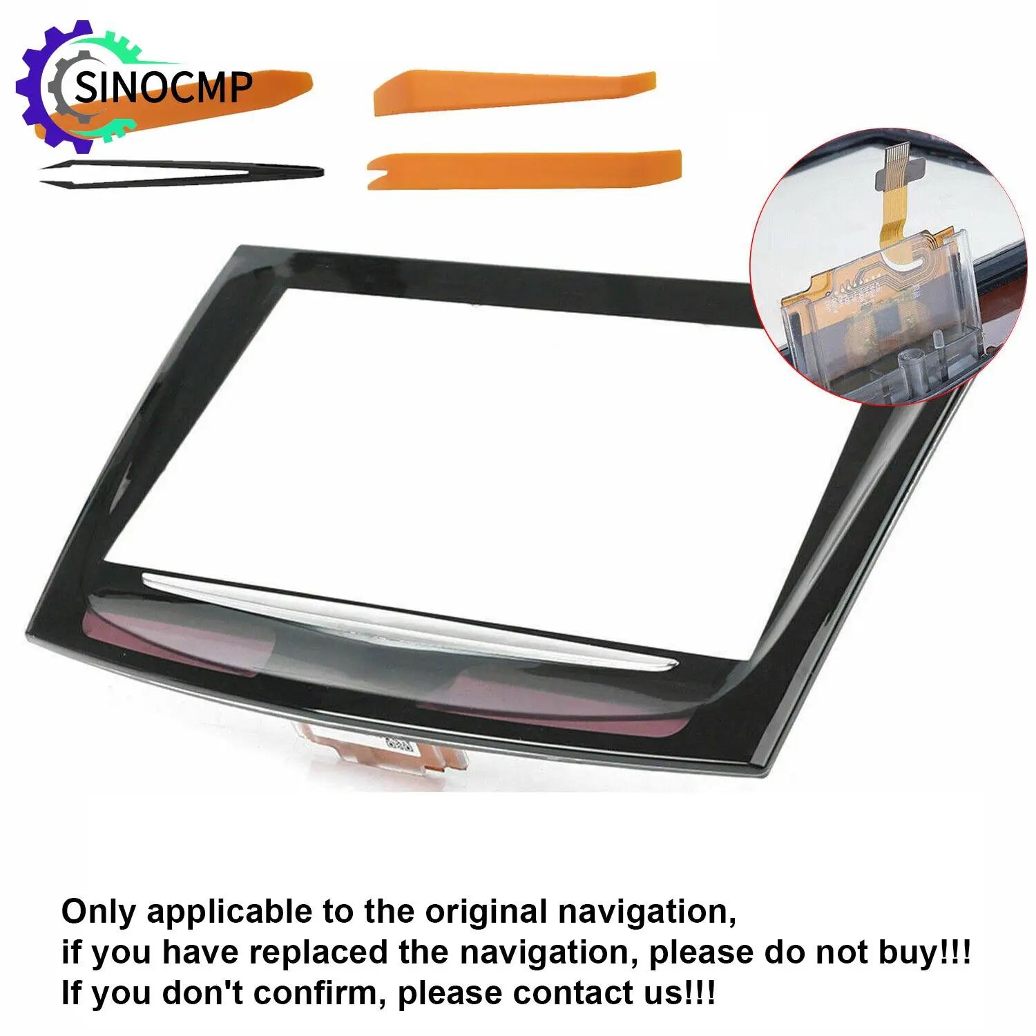 

Touch Screen Display with Tool For 2013-2017 Cadillac Escalade ATS CTS SRX XTS CUE 23243166 20867045 22912608 22935061 22980207