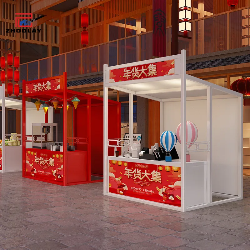 Custom.Market Stalls عرض كشك النشاط التجاري في الهواء الطلق حوامل متنقلة محمولة