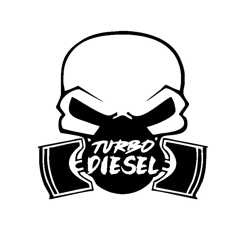 

JpctCar Sticker Waterproof Cover Scratch Exterior Decoration Personalized Car Bumper Window PVC Sticker Turbo Diesel Truck Decal