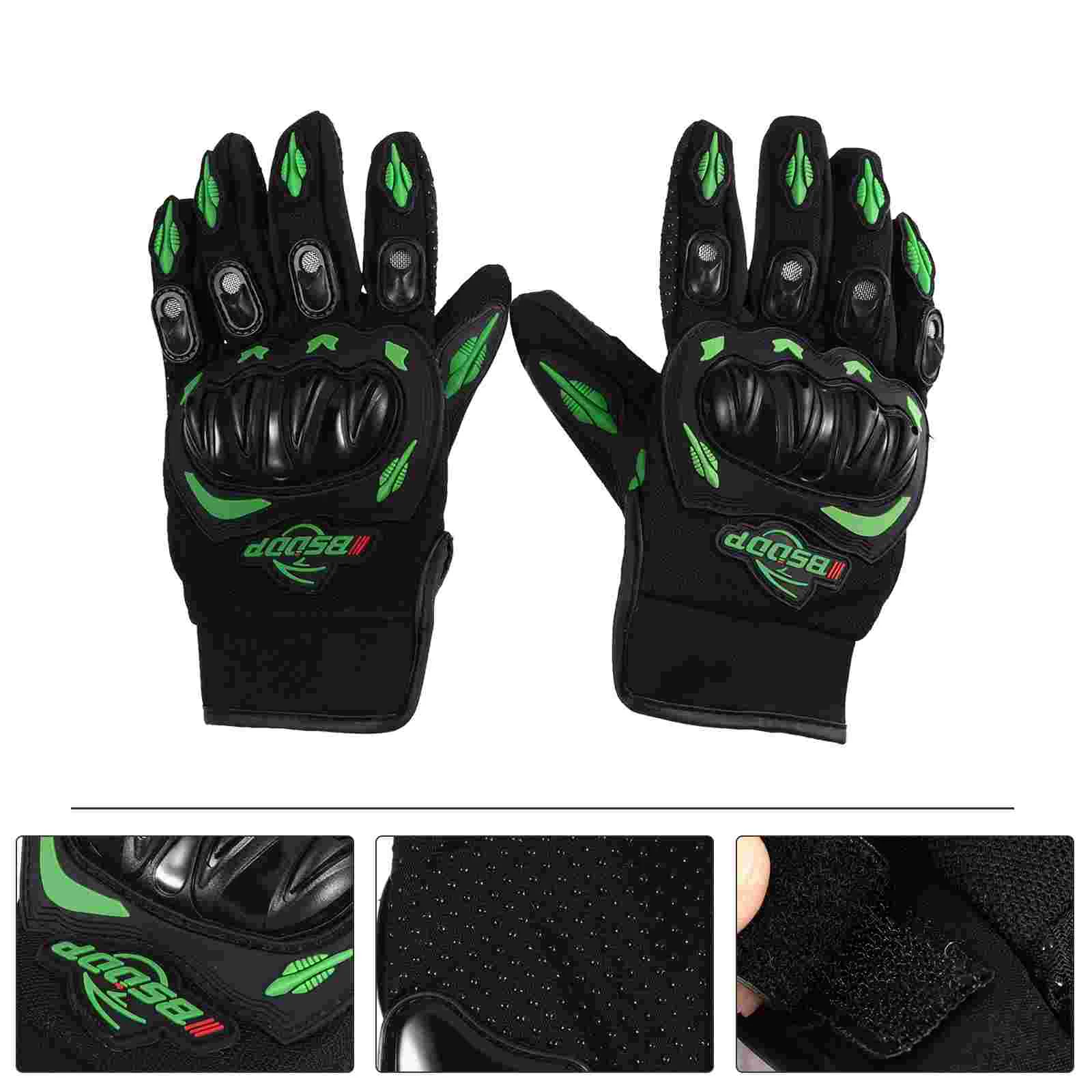 

Ridding Gloves Motorbike Full Fingers Winter Motorcycle Fiber Cloth Woman Riding PU