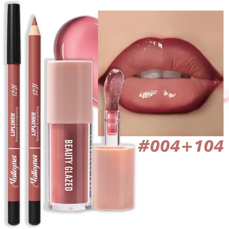 2pcs Waterproof Long-Lasting Matte Lip Makeup Set - Lip Liner