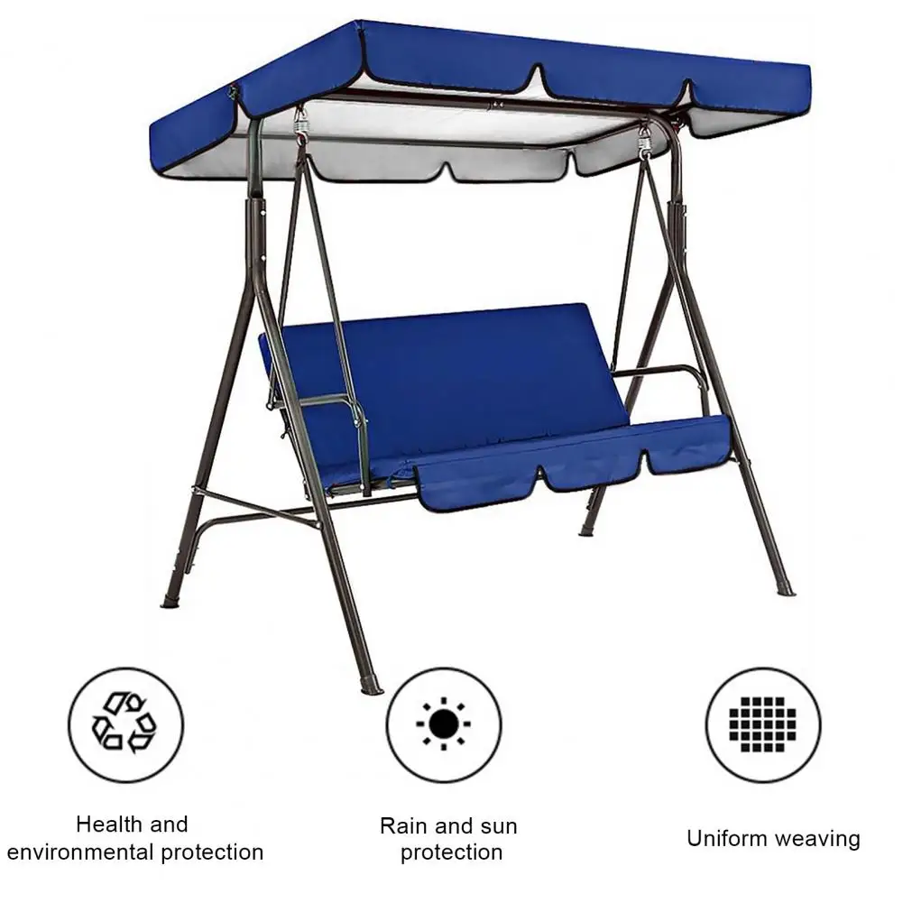 Outdoor Swing Canopy Replacement Waterproof Garden Swing Canopy Replacement Uv-proof Outdoor Patio Sun Shade Cover Easy