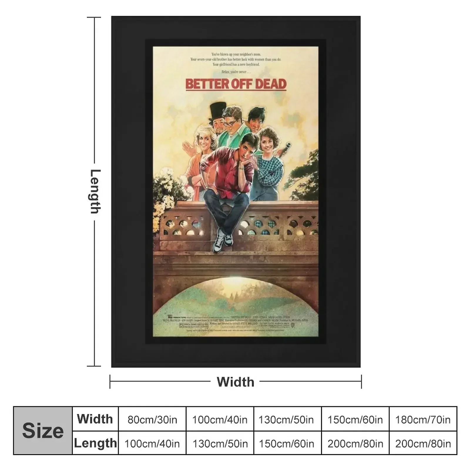 BETTER OFF DEAD Classic T-Shirt Throw Blanket Soft Blankets For Bed Hairy Fashion Sofas anime Flannel Fabric Blankets