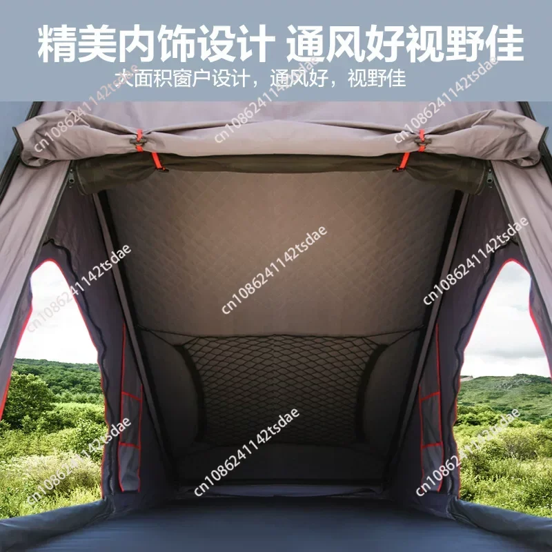 Hot Selling Cheap Traveling Waterproof Hard Shell Camp Outdoor Car Roof Top Tent with Aluminum Frame Customized