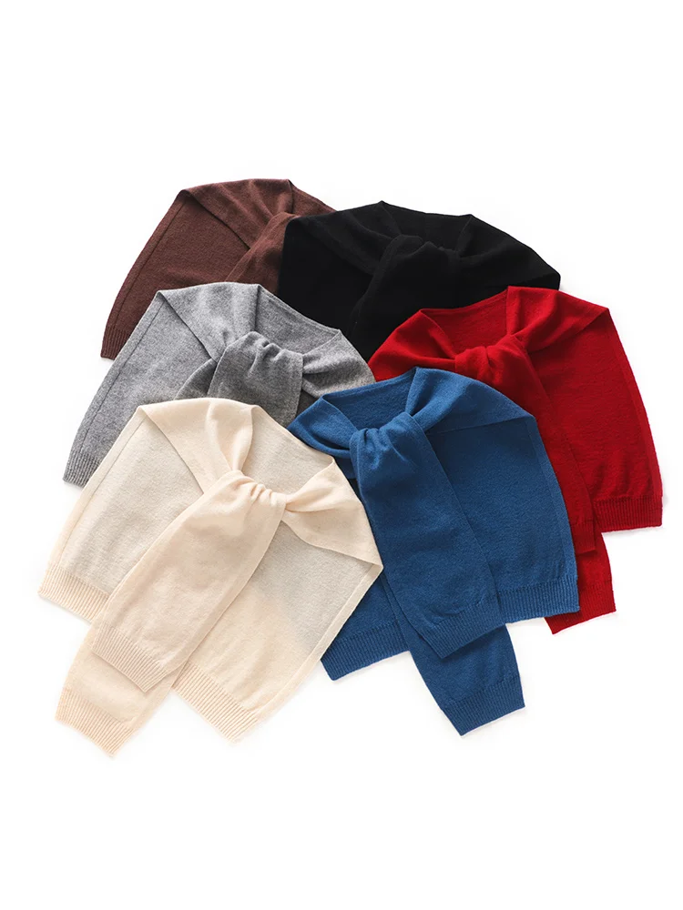 

Шерстяная шаль, женский универсальный шарф, весна-осень-зима, 100% мериносовая шерсть, вязаный теплый повседневный шерстяной свитер, 13 цветов, одежда унисекс