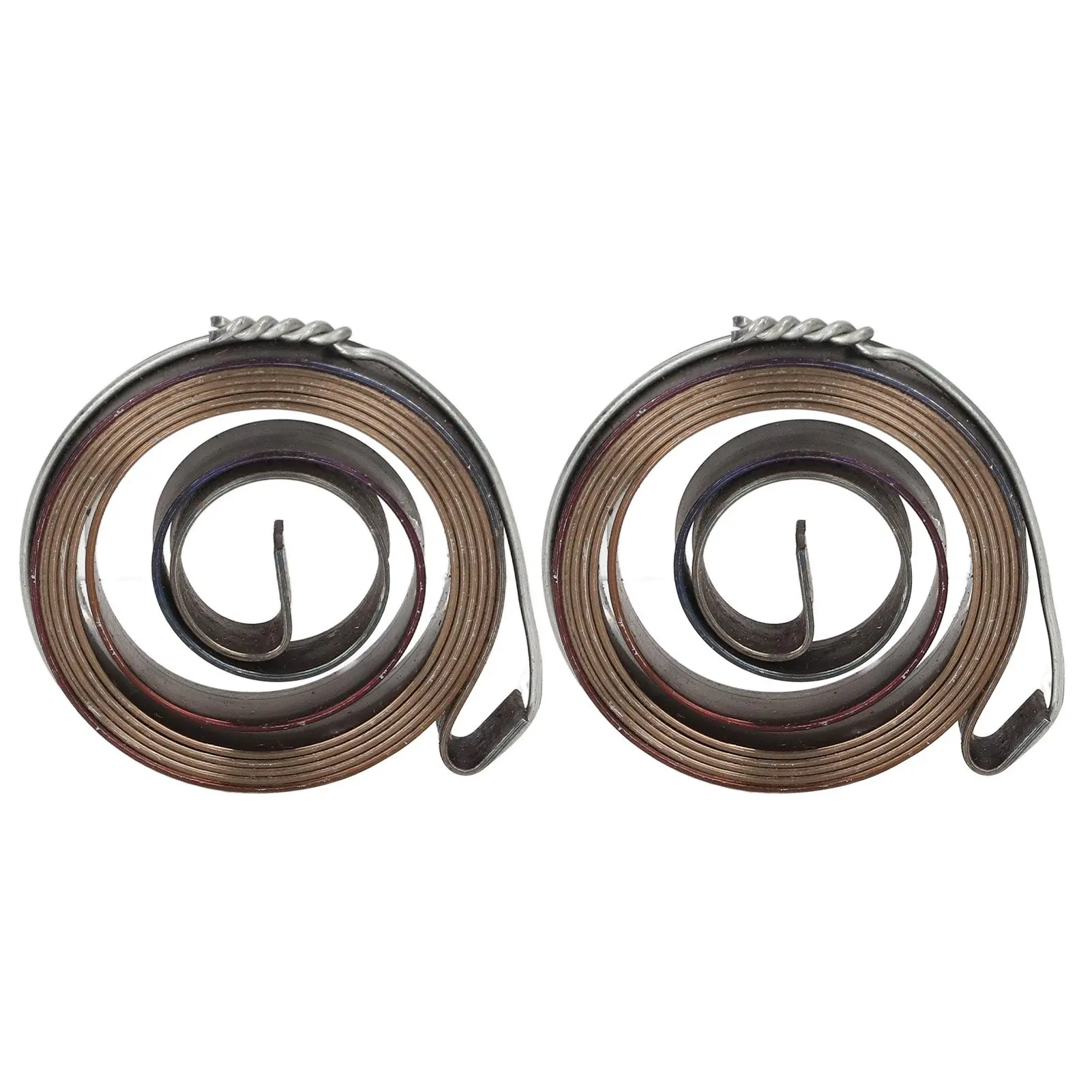2Pcs Bench Drill Press Return Spring Chromeplate Robust Stable Quill Feed Return Coil Spring
