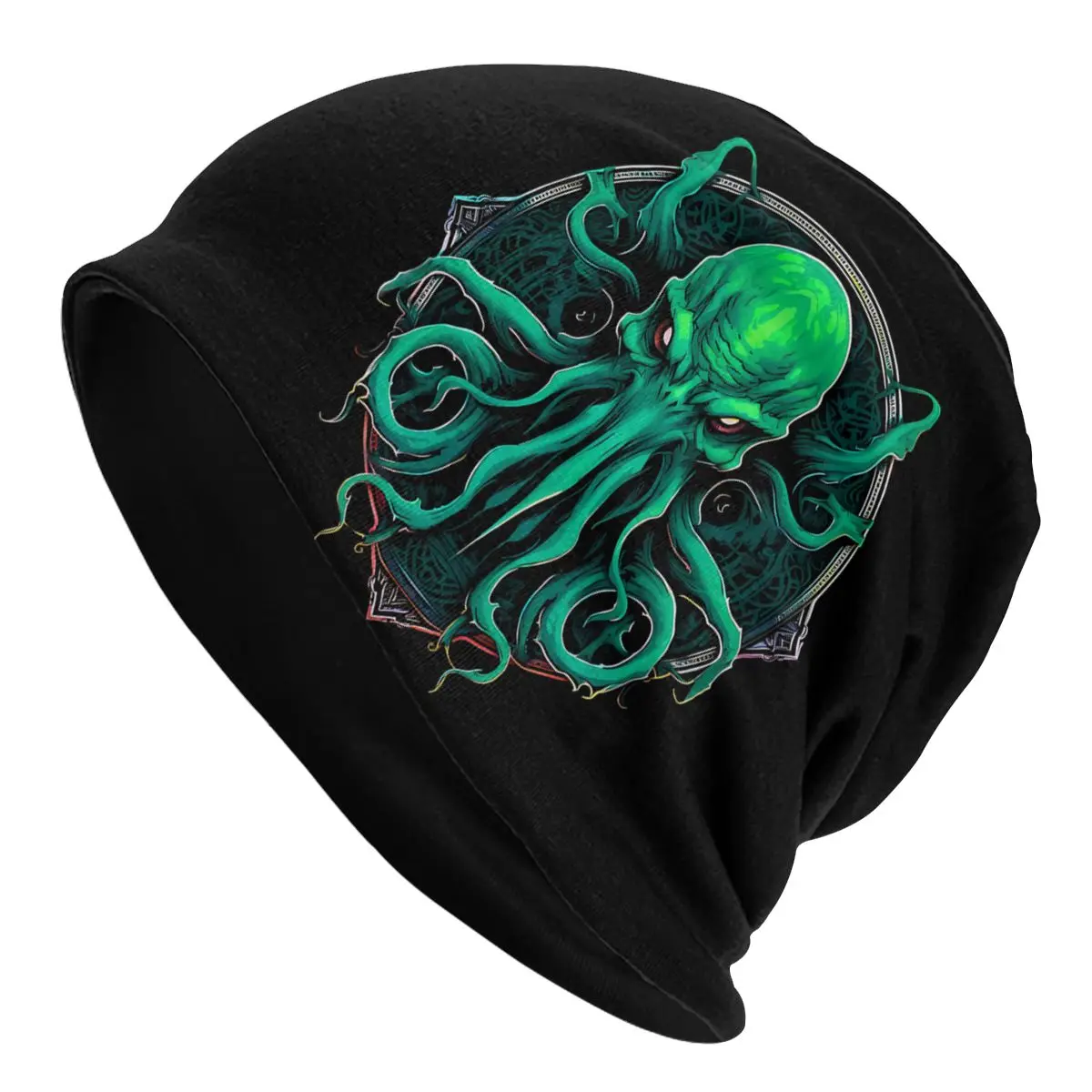 

Thin Bonnet Hats Cthulhu Great Old Ones Men Women's Red Eye Cap Design Skullies Beanies Caps