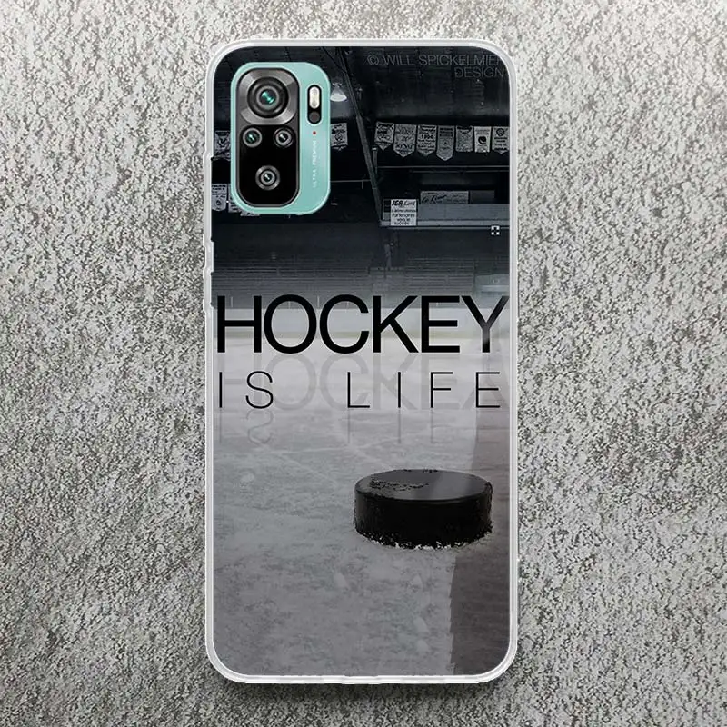 Ice Hockey Rink Sport Phone Case For Xiaomi Redmi 9 9A 9C 9T 10 10A 10C 12 12C 8 8A 7 7A 6 6A S2 K20 K40 Pro Soft Silicone Cover