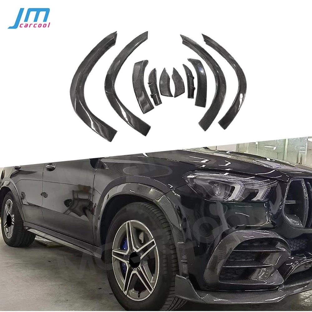 Dry Carbon Fiber Car Wheel Arch Side Fender Flares Mudguard Cover for Benz GLE Class C167 GLE Coupe Sport GLE63 2020+ Accessorie