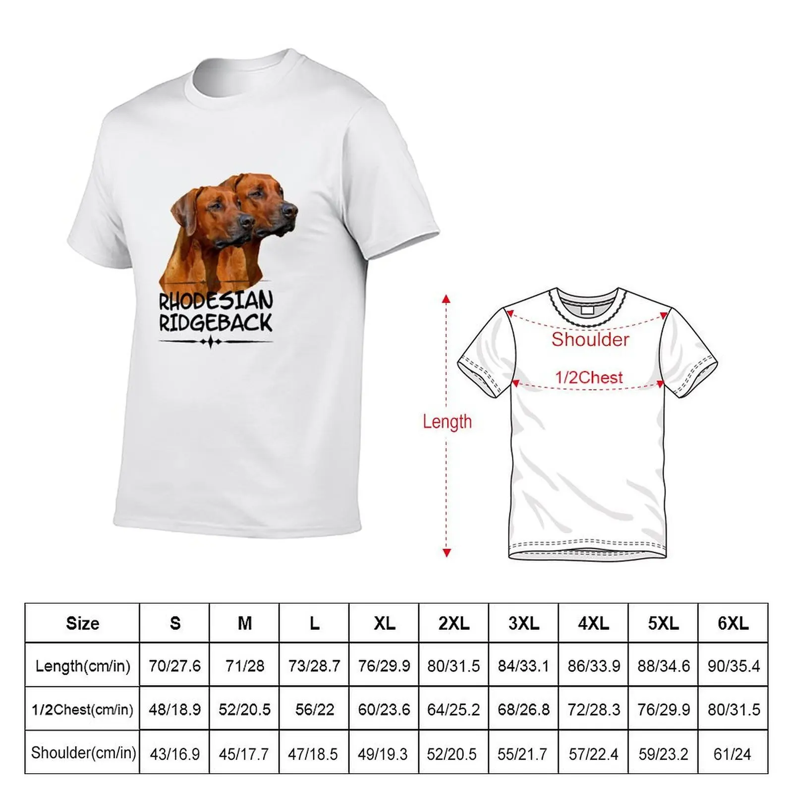 Rhodesian Ridgeback T-Shirt summer top Clothing t shirt men 100℅ cotton