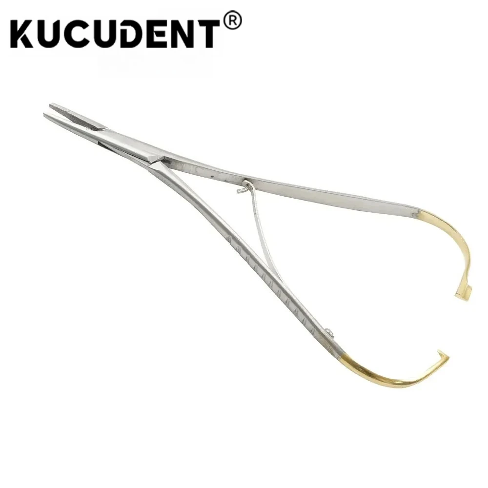 1PC Dental Needle Holder Tweezers Orthodontic Instrument Stainless Steel Ligature Separator Placer Pliers Dentistry Lab Tools